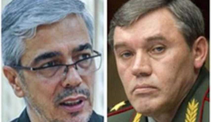 قائدا الأركان العامة للقوات المسلحة في إيران وروسيا يتباحثان بشأن العدوان الأمريكي على سوريا
