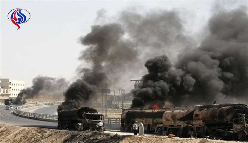 تدمير شاحنة لداعش محملة بمواد سامة في حسنكوي بتلعفر