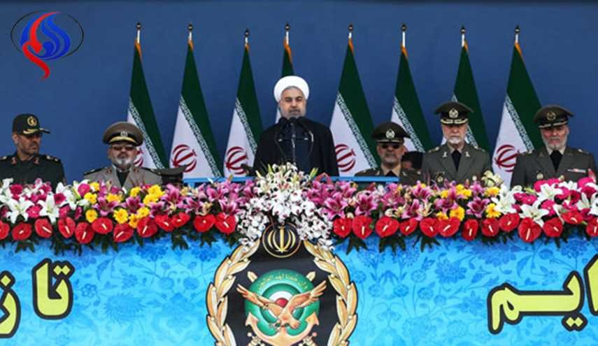 الرئيس روحاني: الجيش يعمل في اطار المصالح القومية