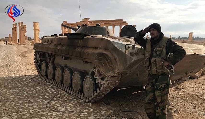 کنترل ارتش سوریه بر مناطقی در اطراف تدمر