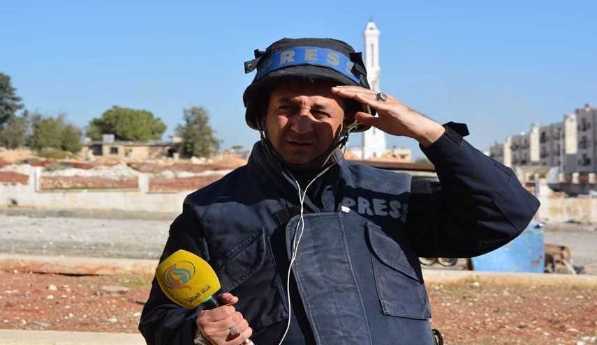 بالصور.. تهديد مدير مكتب قناة العالم في سوريا الزميل حسين مرتضى بالذبح