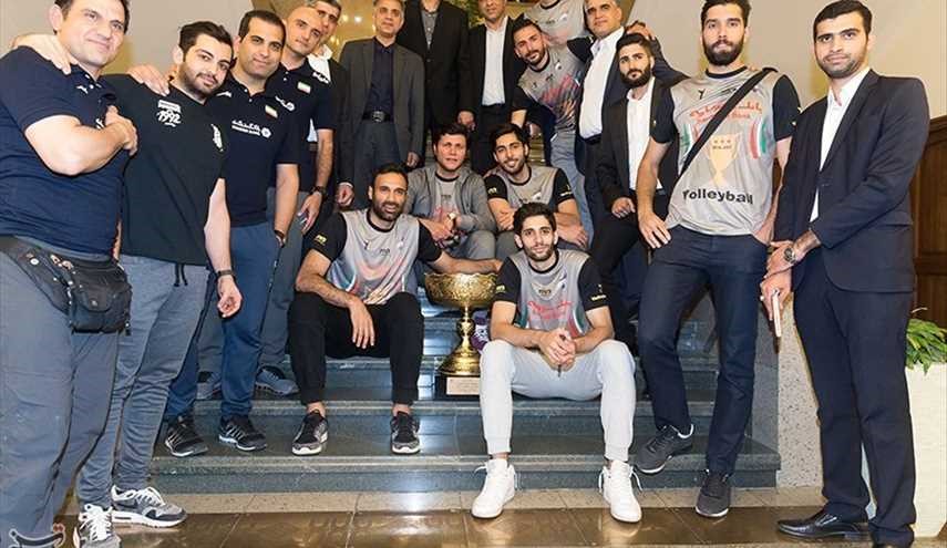 جشن قهرمانی لیگ والیبال و رونمایی از پیراهن تیم ملی | تصاویر