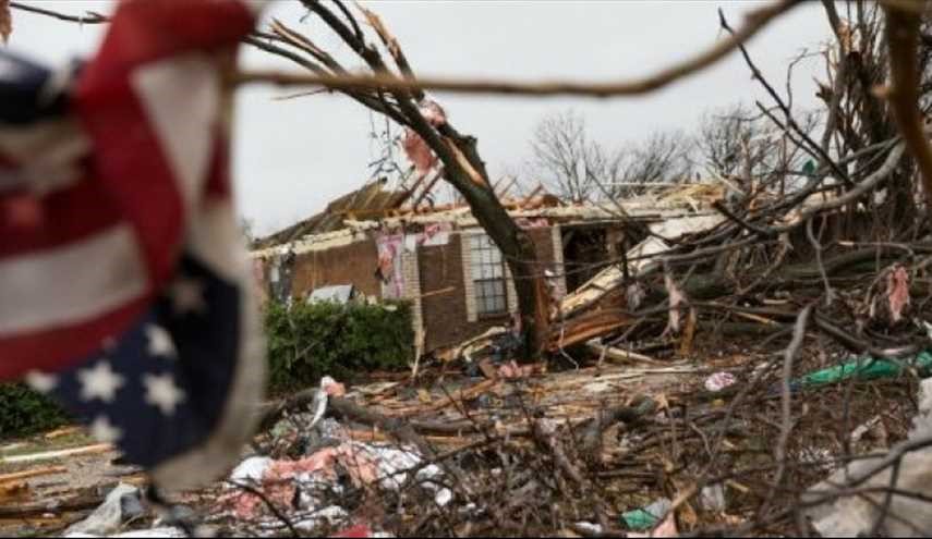 عواصف قوية تودي بحياة 14 شخصا في الولايات المتحدة