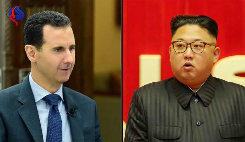 بشار الأسد يبعث برسالة إلى رئيس كوريا الشمالية
