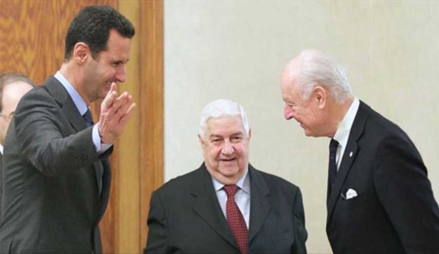 دی میستورا: اسد به راه حل سیاسی پایبند است