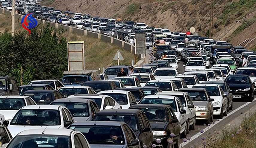ترافیک سنگین در جاده‌های چالوس و هراز
