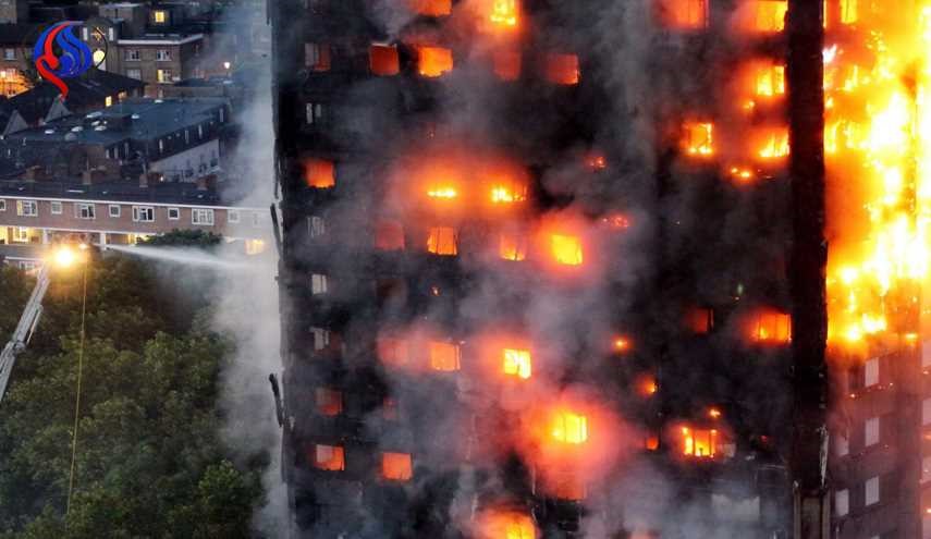 65 مفقود در آتش‌سوزی لندن