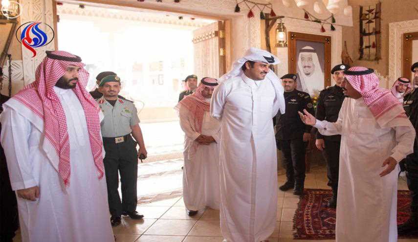 امير قطر يفاجئ ملك السعودية وابنه بعد تعيينه وليا للعهد