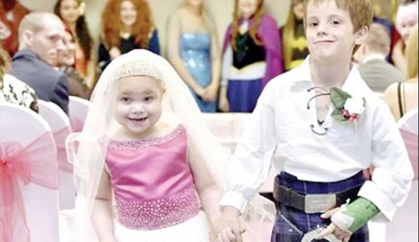 حفل زفاف لطفلة مصابة بالسرطان
