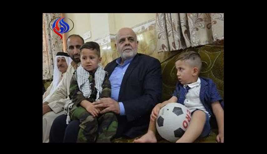 ما قصة العائلة التي زارها السفير الايراني في صلاح الدين؟