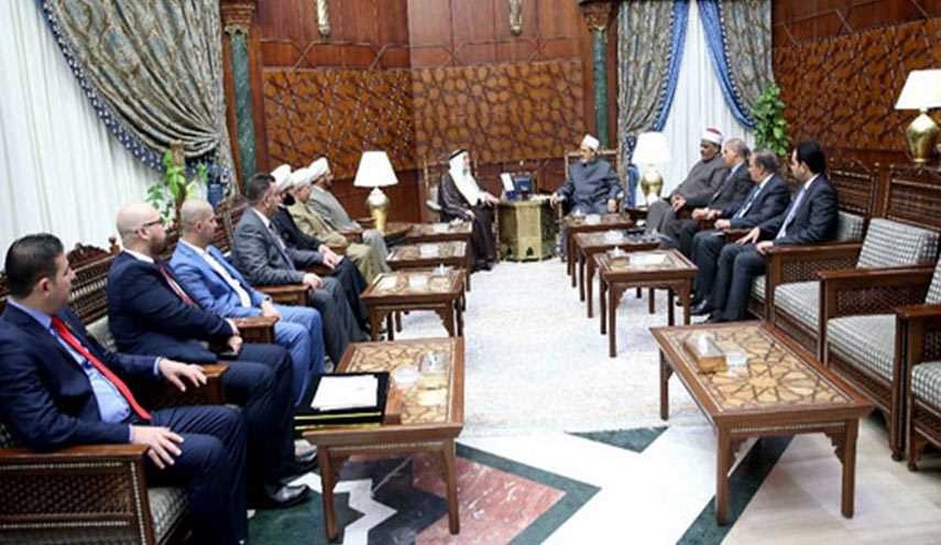 رئيس الوقف السني العراقي يلتقي بشيخ الازهر احمد الطيب