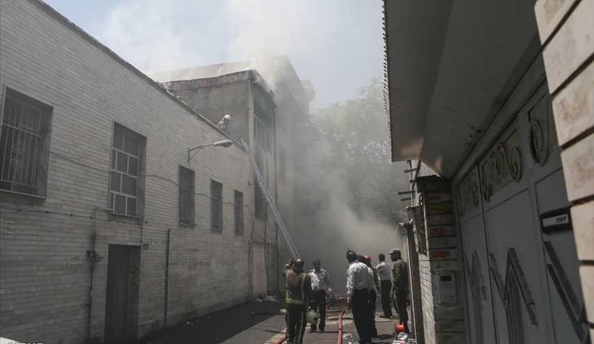 Fire in the warehouse on Baharestan Square / Images