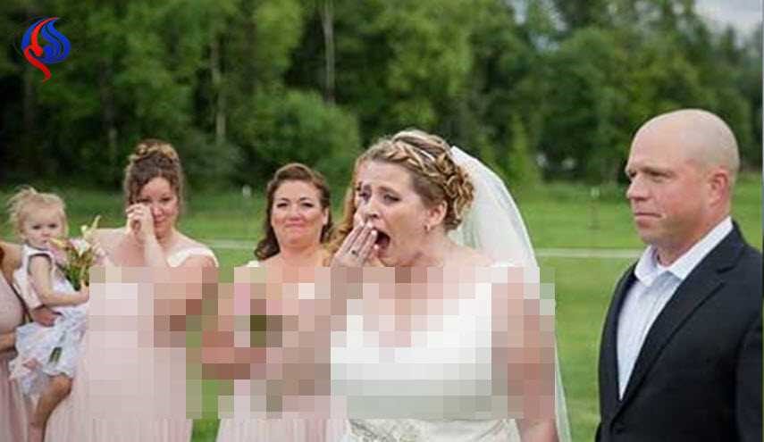 بالصور: ضيف مجهول أبكى العروس يوم زفافها..من هو؟