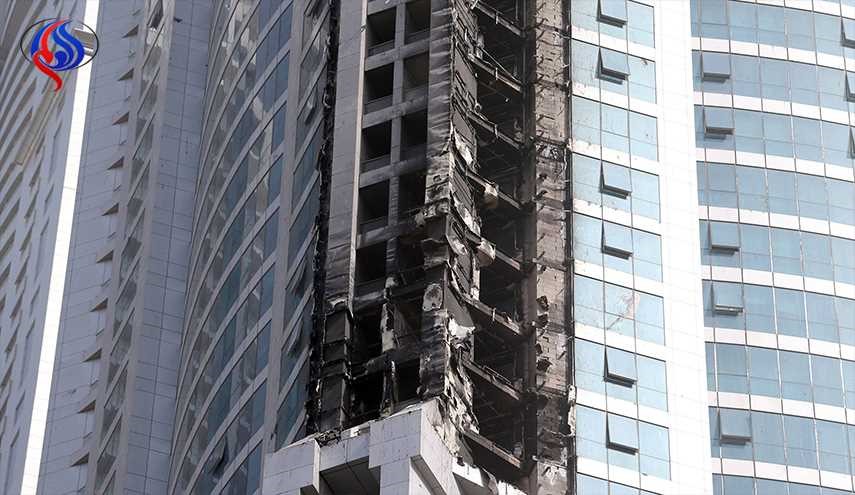 للمرة الثانية في أقل من يومين.. حريقٌ ببرجٍ سكني في دبي