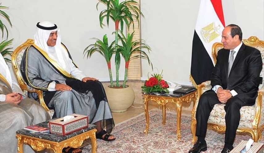 الرئيس المصري يعلن دعمه لوساطة أمير الكويت لحل الأزمة