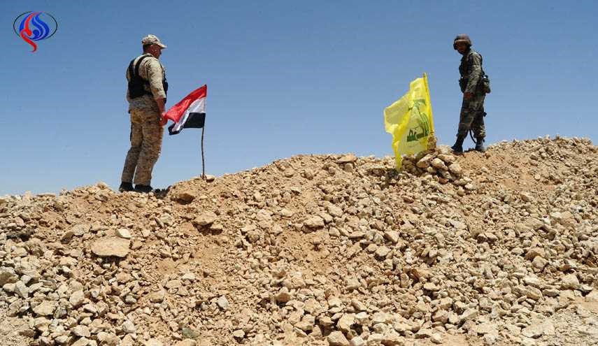 الجيش السوري والمقاومة يواصل استهداف مواقع داعش بجرود الجراجير
