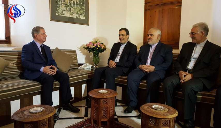جابري انصاري يلتقي الرئيس اللبناني الاسبق امين الجميل