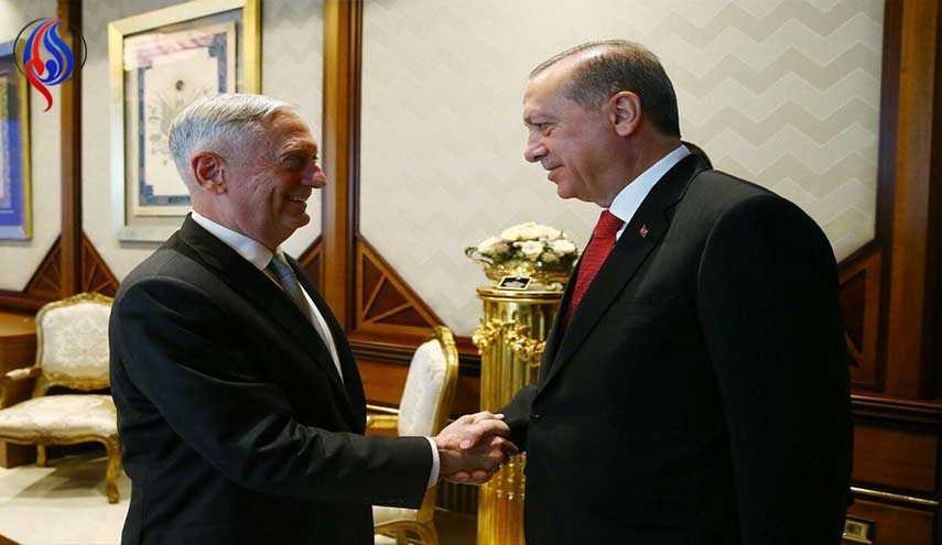 أردوغان وماتيس يؤكدان ضرورة الحفاظ على وحدة الأراضي السورية والعراقية