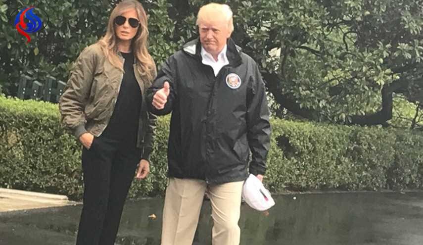 حذاء ميلانيا ترامب يعرضها للسخرية خلال زيارتها لتكساس