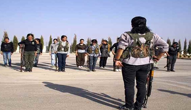 دختران کرد برای دفاع از سوریه آماده می شوند + عکس