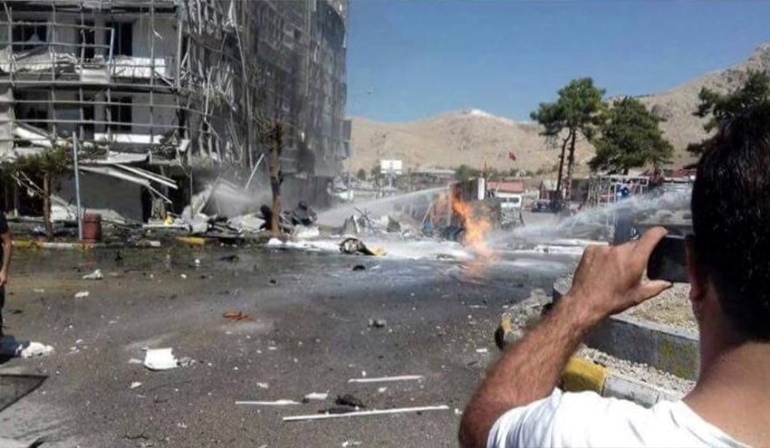 فیلم و تصاویر انفجار امروز در وان ترکیه
