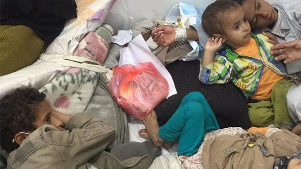 وبا، قاتل بی رحم کودکان نجات یافته از جنگ در یمن