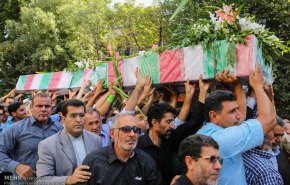 مراسم تشییع پیکر دو شهید گمنام در هادیشهر
