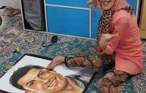 جدیدترین اثر هنرمند معلول ایرانی از رونالدو