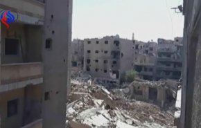 لحظۀ انفجار تونل داعش در دیرالزور +ویدیو