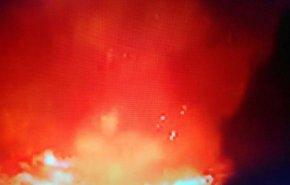 ویدئوی انفجار و آتش سوزی انبار مهمات در اربیل