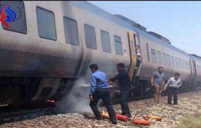 اطفاء آتش سوزی در قطار تهران- مشهد/مسافران تخلیه شدند