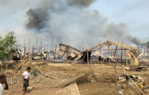 گزارش بی‌بی‌سی از آتش‌زدن روستاهای مسلمانان میانمار

