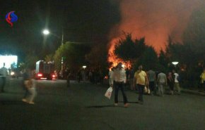 آتش سوزی ایستگاه شماره یک توچال تهران