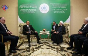 دیدار روحانی با رییس جمهور آذربایجان در آستانه