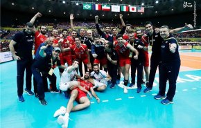 تصاویر دیدار تیم های والیبال ایران و فرانسه