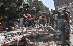 فیلمی از لحظه زلزله مهیب 7.1 ریشتری در مکزیک