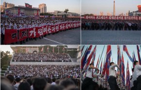 تظاهرات ضد آمریکایی با حضور صدهزار نفر از مردم کره شمالی
