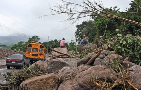 خسارات ناشی از طوفان گرمسیری «ناتیس»در هندوراس