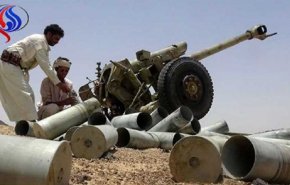حمله توپخانه ای نیروهای یمنی به مواضع مزدوران در جوف
