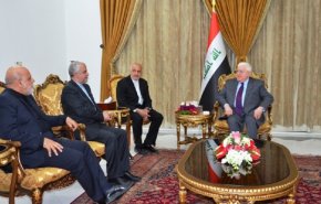 الرئيس العراقي يرحب بتطوير العلاقات التجارية والاقتصادية مع ايران