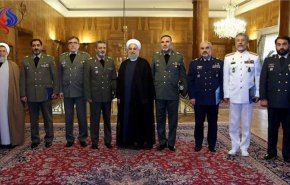 الرئيس روحاني: الحكومة تواصل دعمها للقوات المسلحة