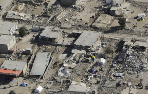 اولین تصاوير هوايی از حجم خرابی‌ها در شهر زلزله‌زده سرپل ذهاب