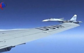 رهگیری یک هواپیمای نظامی آمریکایی توسط جنگنده روسیه