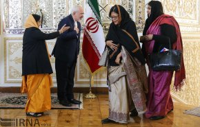 تصاویر دیدار وزیر خارجه هند با جواد ظریف