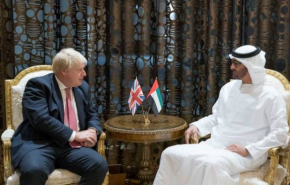 دیدار وزیر خارجه انگلیس با ولی‌عهد ابوظبی