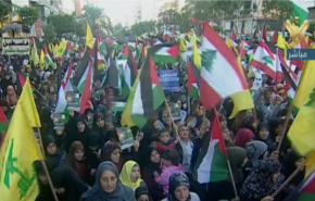 تظاهرات گسترده در بیروت با شعار "قدس پایتخت همیشگی فلسطین" برگزار شد