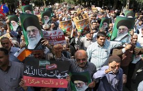 مسيرات بعدد من مدن ايران ضد الشغب والتدخلات+فيديو