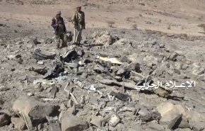 لاشه جنگنده انگلیسی «تورنادو» عربستان در شمال یمن+فیلم و عکس