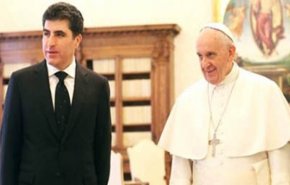 نيجيرفان بارزاني وبابا الفاتيكان يبحثان الأزمة بين بغداد وأربيل