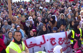 بالفيديو.. استمرار المظاهرات في جرادة المغربية